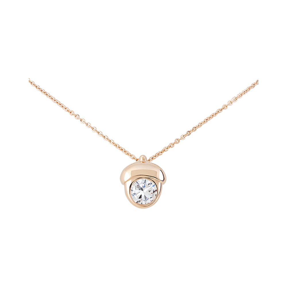 Золотое колье с фианитом № 127833