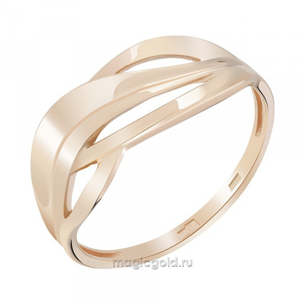 Золотое кольцо без камня № 173426
