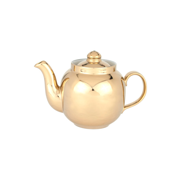 Чайник заварочный золотой / Заварник золотистый для латунного самовара