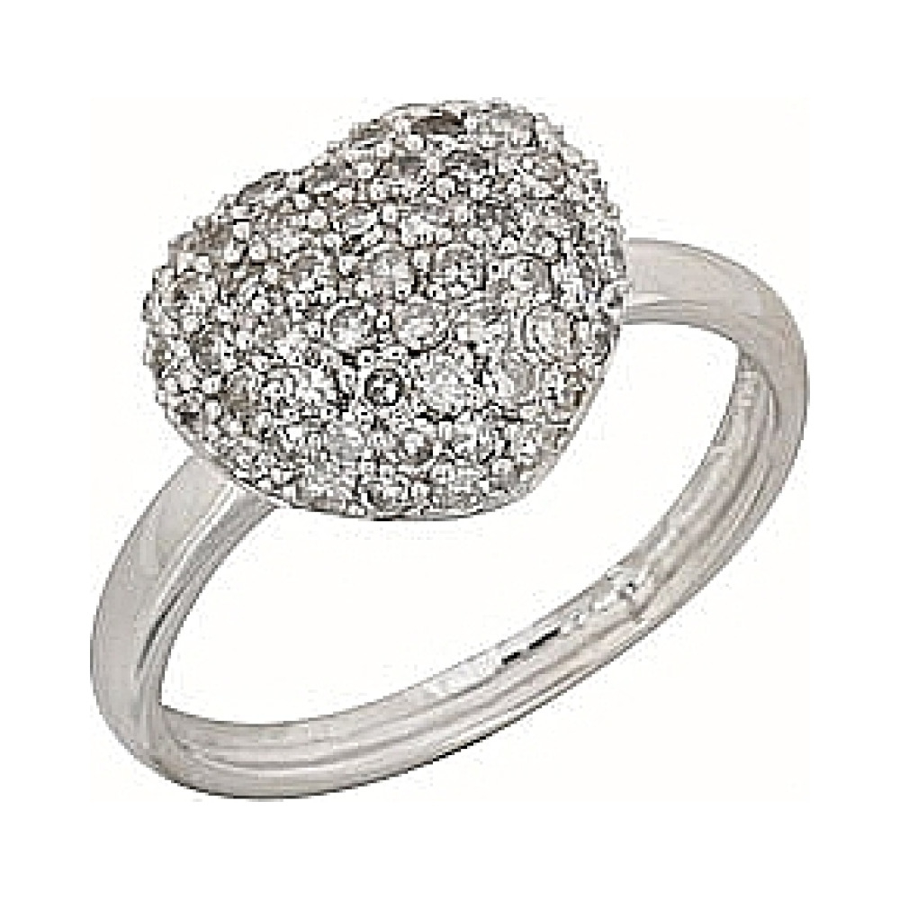 Золотое кольцо с бриллиантом № 68753