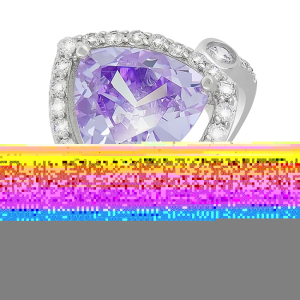 Серебряное кольцо с фианитами № 119081