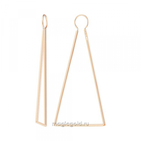 Золотые серьги конго № 173352