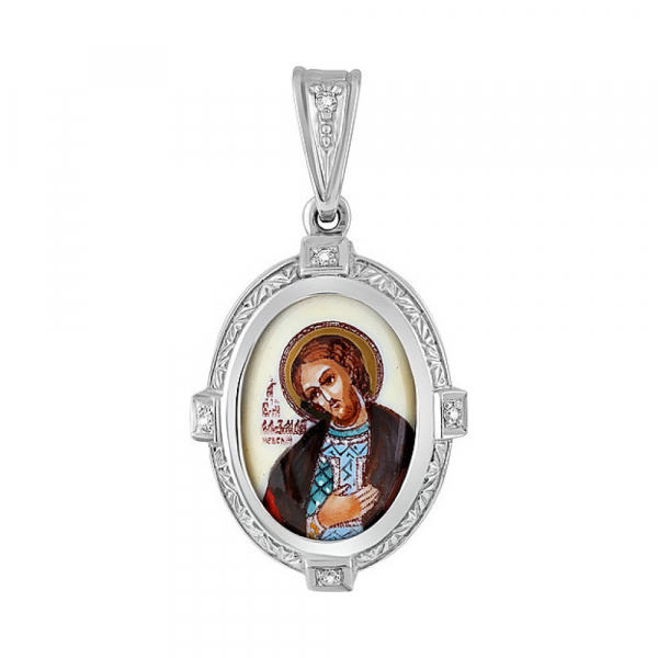 Икона с фианитами и эмалью № 131981