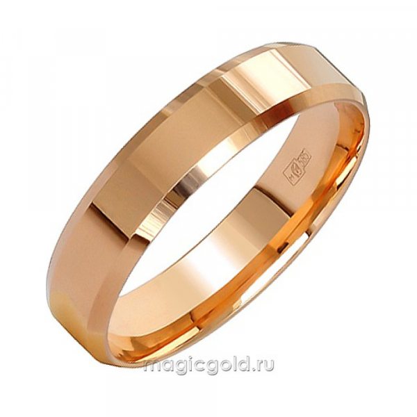 Золотое кольцо обручальное 5мм № 160064