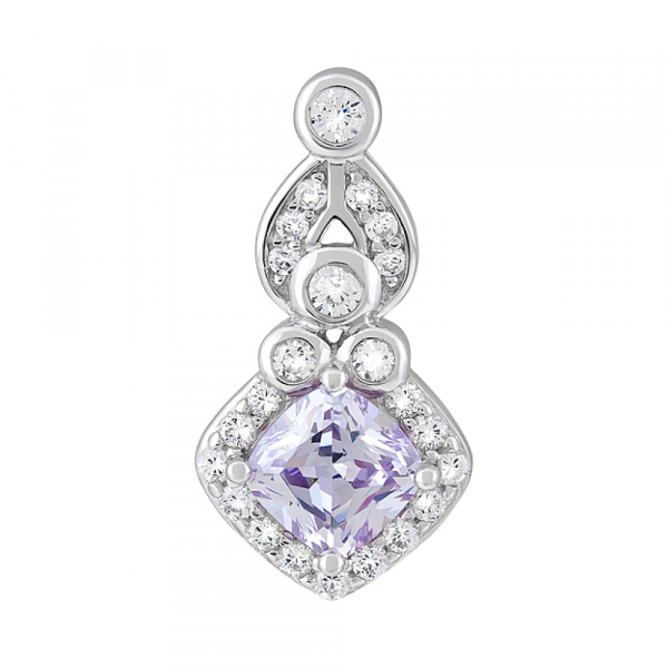 Серебряная подвеска с фианитами № 127710