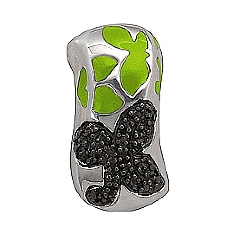 Серебряная подвеска с эмалью № 70765