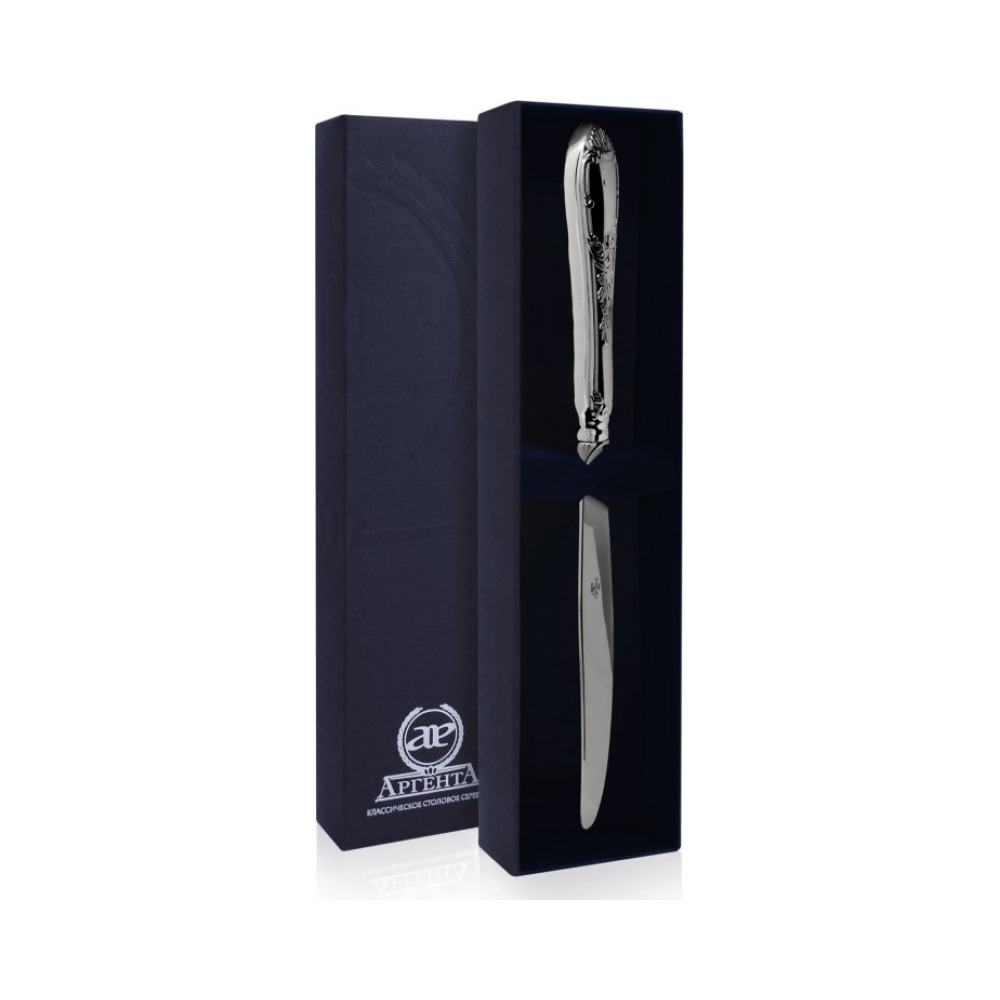 Нож столовый «Престиж», серебро 925 пробы