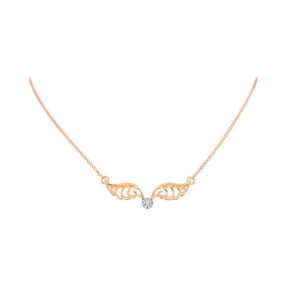 Золотое колье с фианитами № 110318