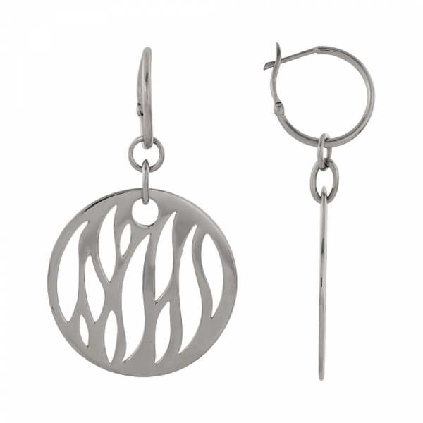 Серебряные серьги без камня № 82995