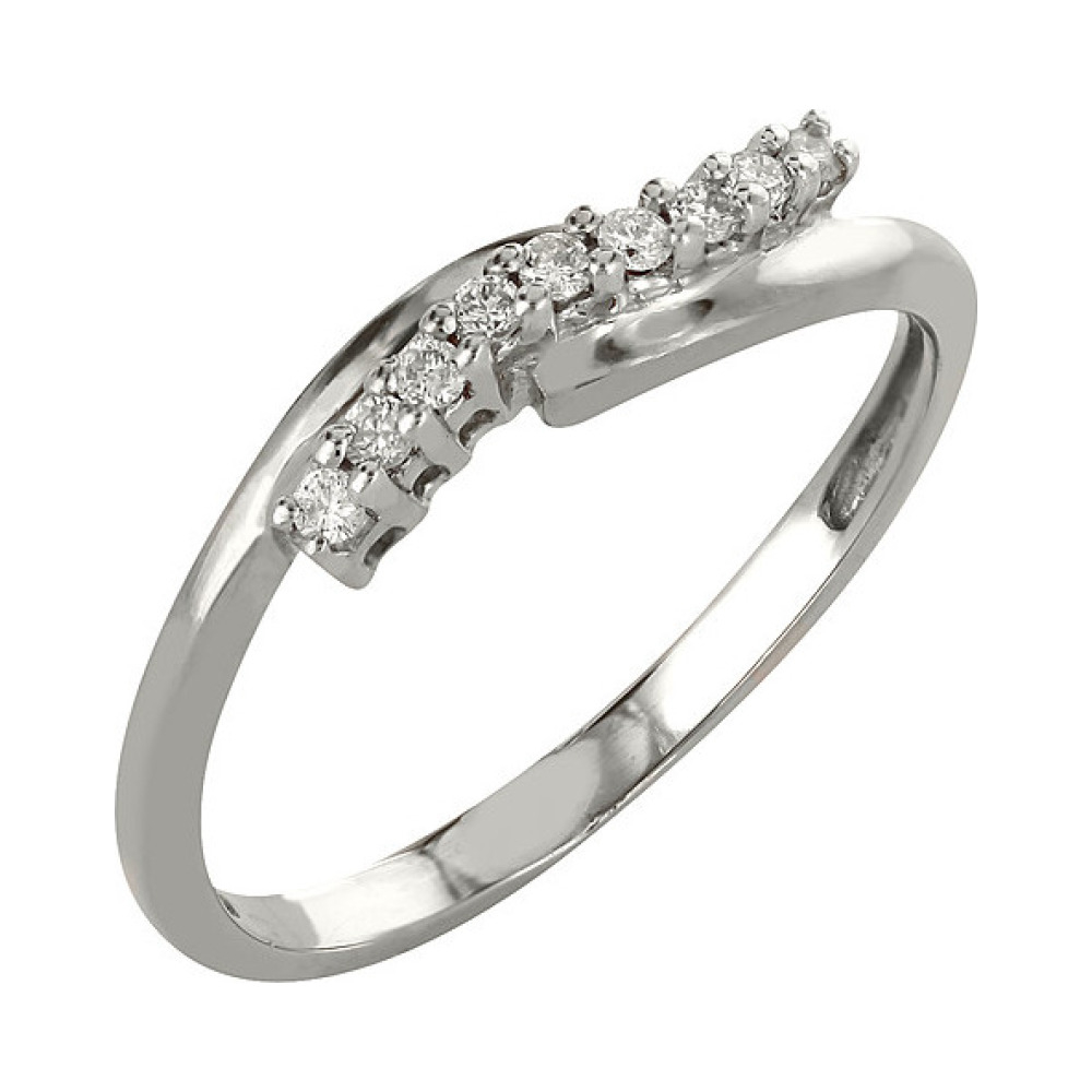 Золотое кольцо с бриллиантом № 98182