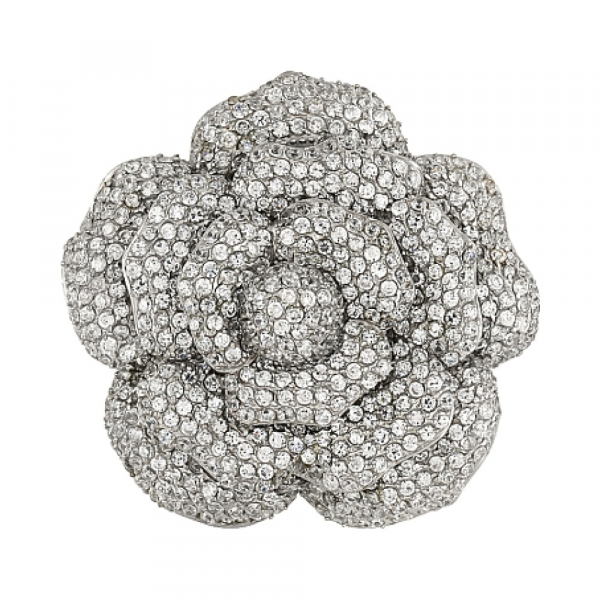 Серебряная подвеска с фианитом № 82608