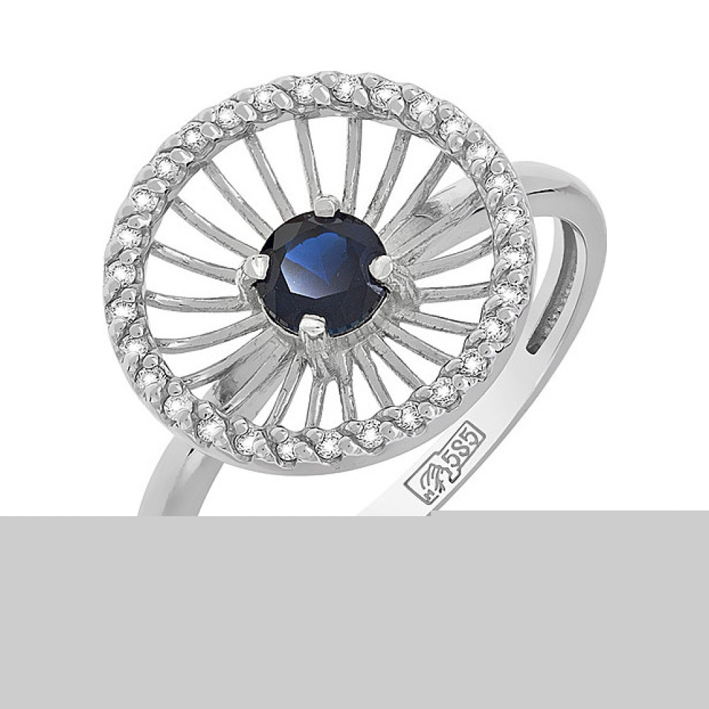 Пуссеты с бриллиантом № 115889