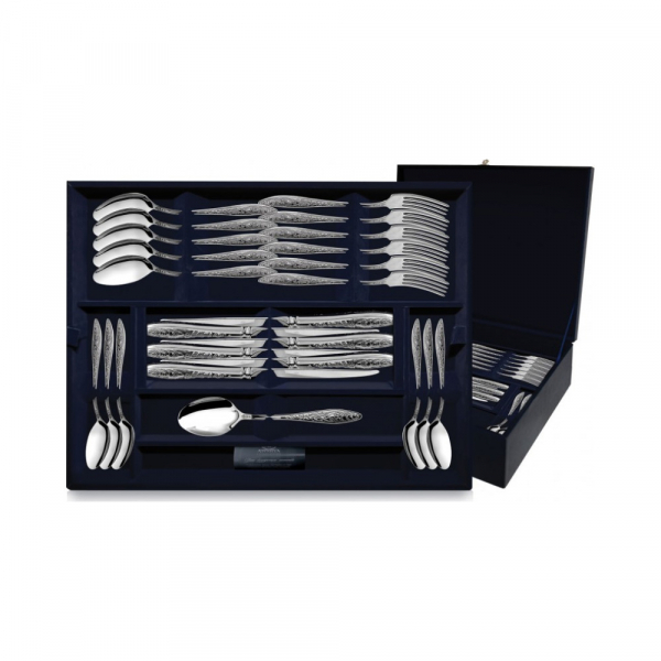 Серебряный десертный набор  Морозко  24 предмета