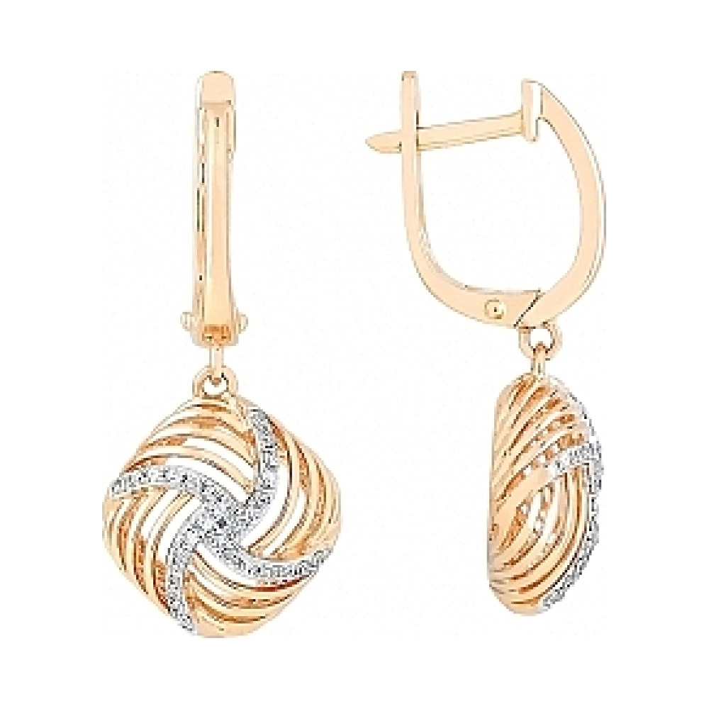  серьги с бриллиантом № 115390