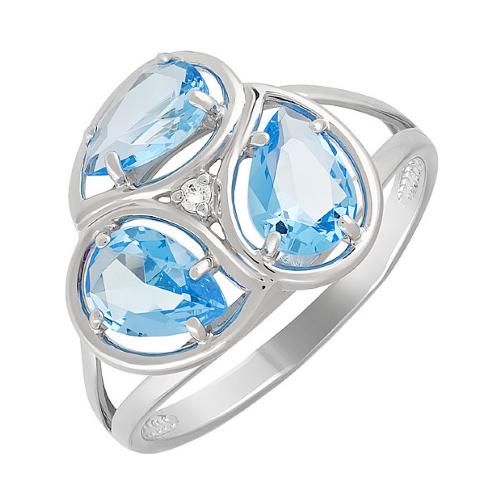 Серебряное кольцо с алпанитом и фианитом № 133847