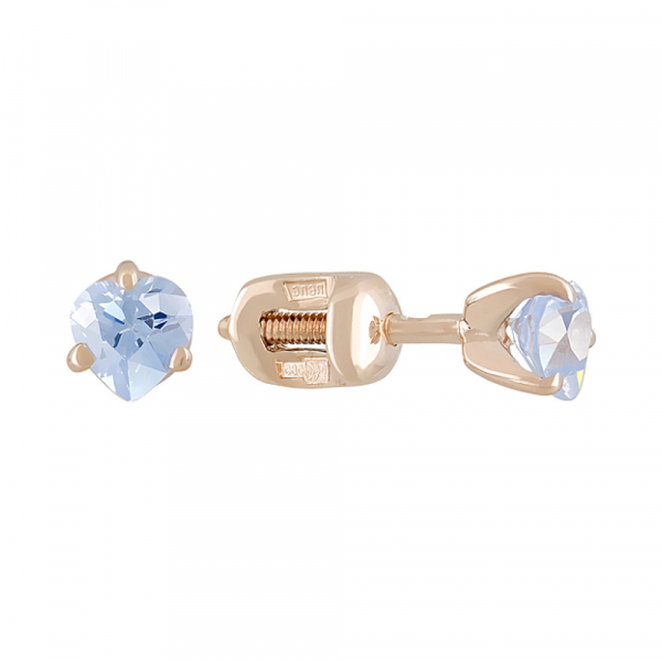 Пуссеты с фианитом № 122176