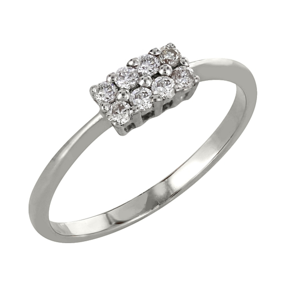 Золотое кольцо с бриллиантом № 98168