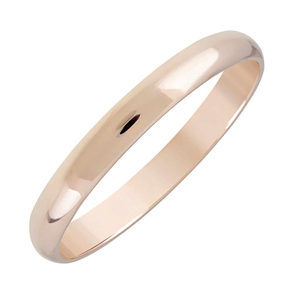 Золотое кольцо обручальное 3мм № 127053