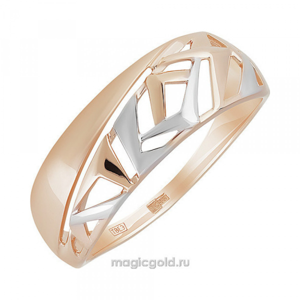 Золотое кольцо без камня № 155826