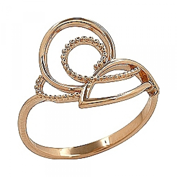 Золотое кольцо без камня № 69671