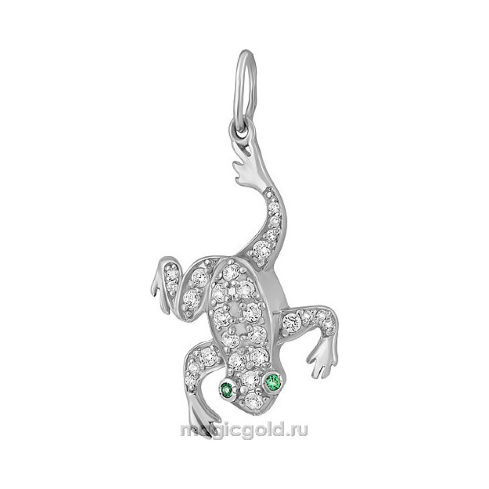 Серебряная подвеска с фианитом № 134805