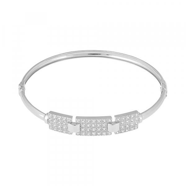 Серебряный браслет с фианитом № 129735