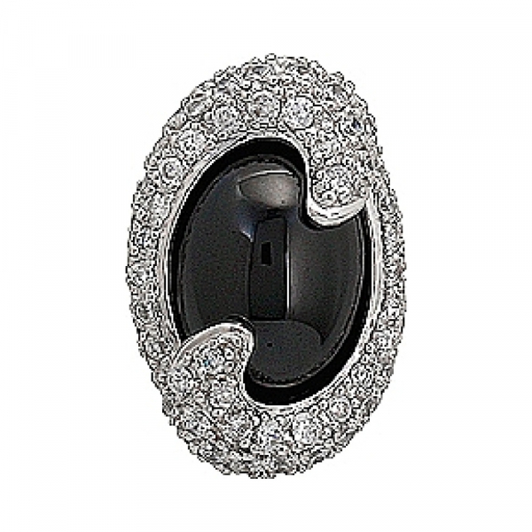 Серебряная подвеска с фианитом № 70705