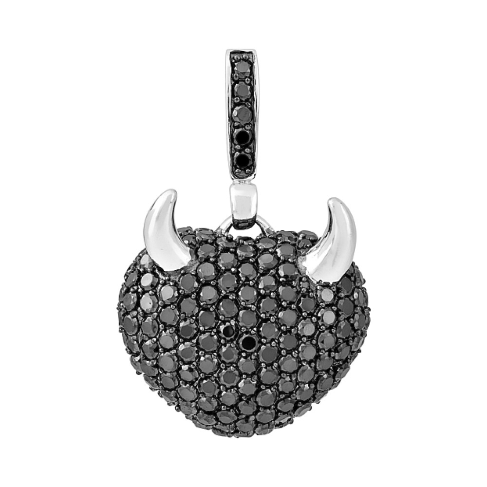 Серебряная подвеска с фианитом № 82590