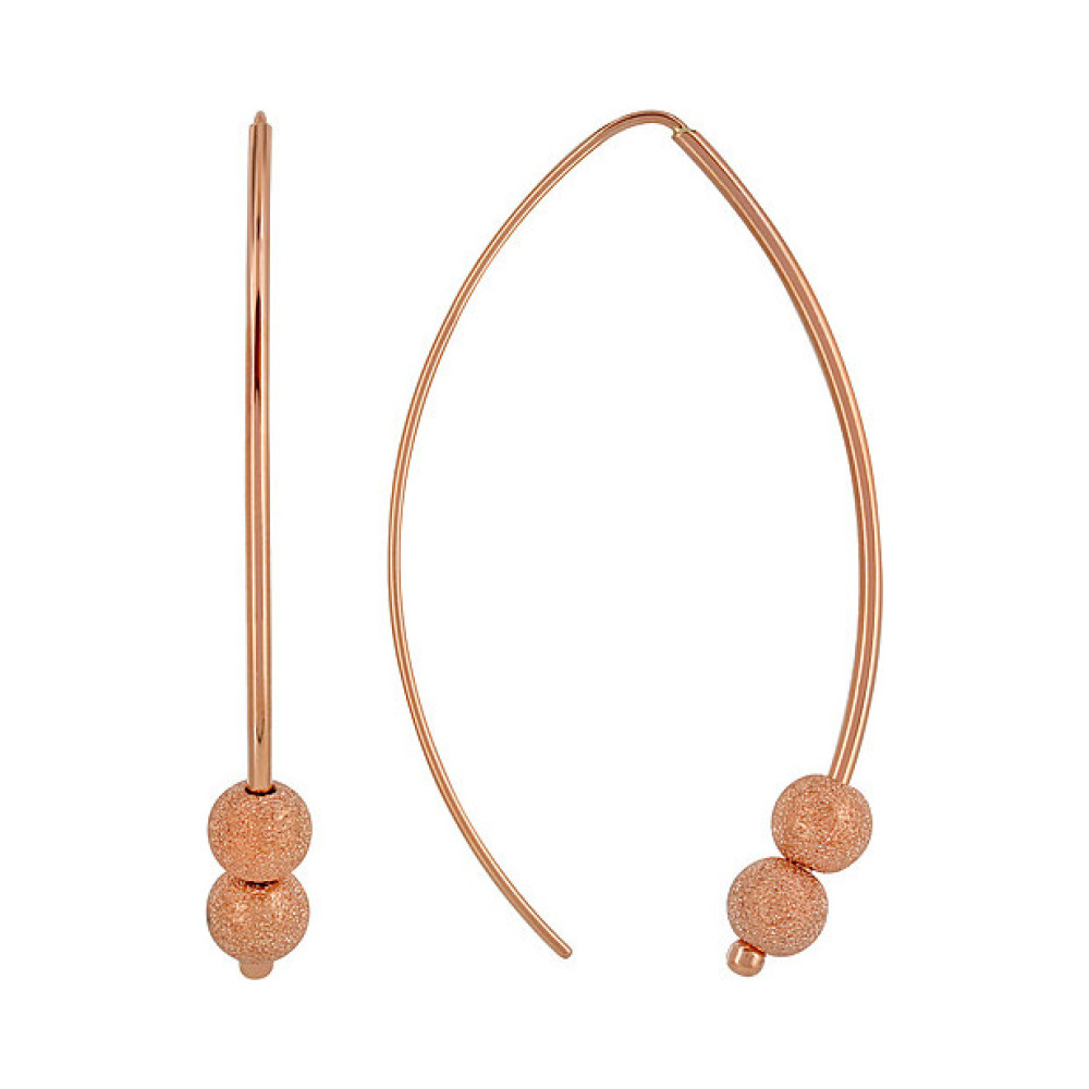 Золотые серьги без камня № 108702