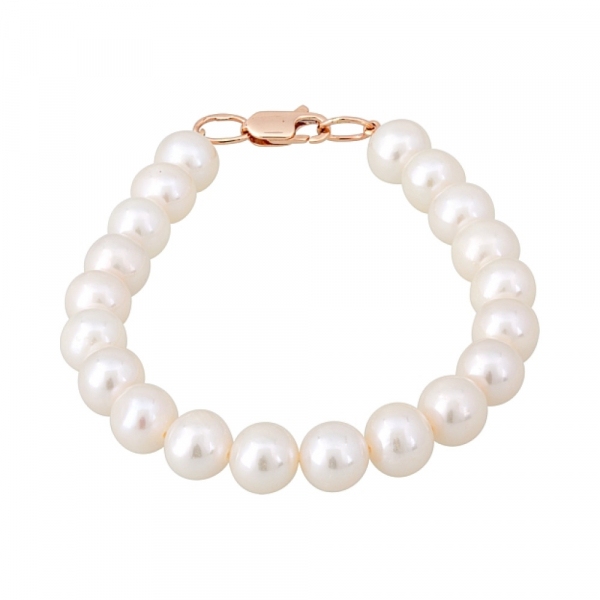 Золотой браслет с жемчугом № 119850