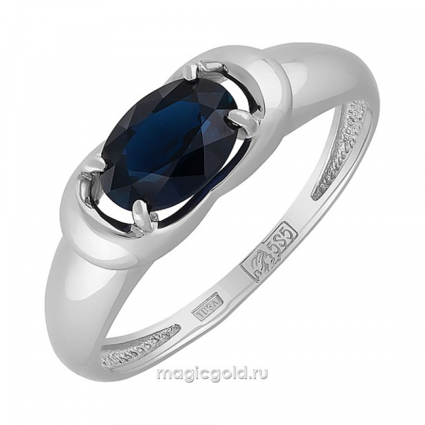 Золотое кольцо с сапфиром № 141951