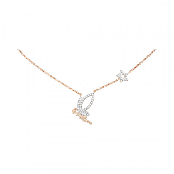 Золотое колье с фианитами № 129077