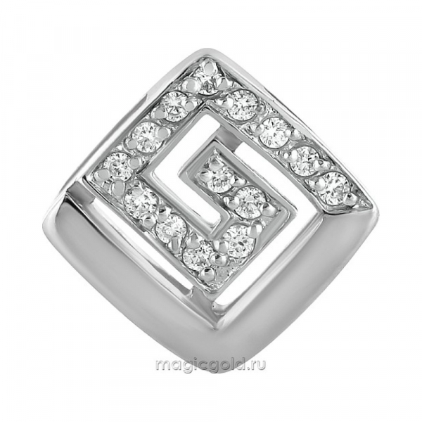 Золотая подвеска с бриллиантом № 108967