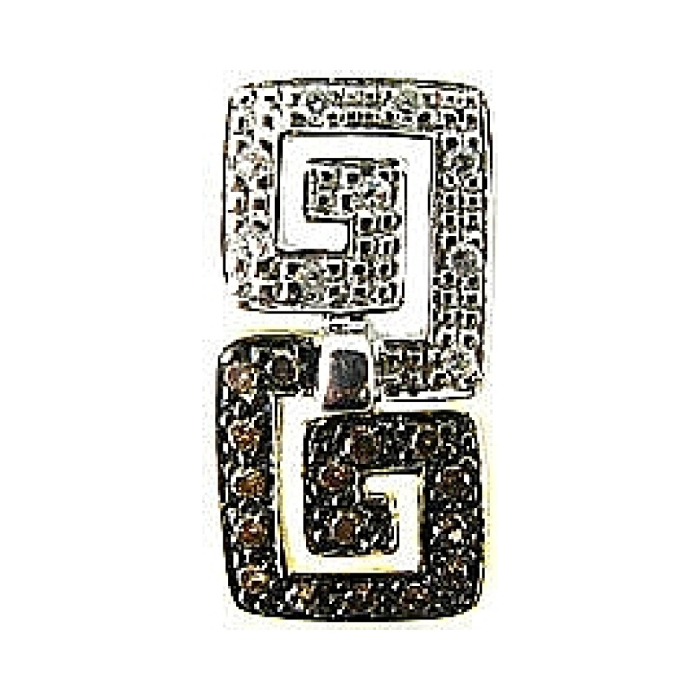 Золотая подвеска с бриллиантами коньяк № 64448