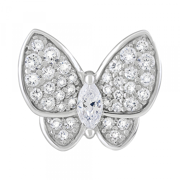 Серебряная подвеска с фианитами № 127715