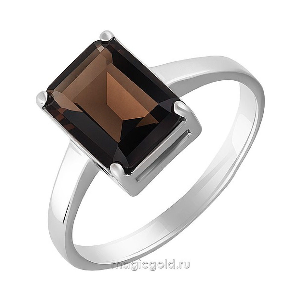 Серебряное кольцо с раухтопазом № 138841