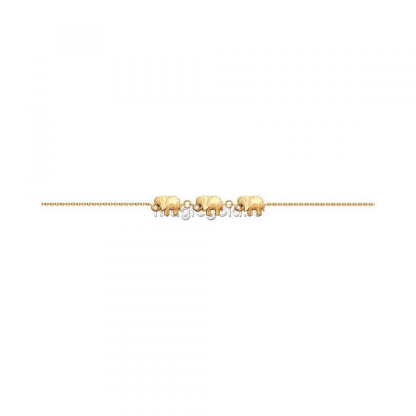 Золотой браслет без камня № 163956