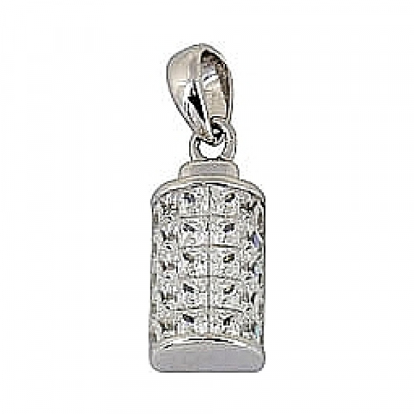 Серебряная подвеска с фианитом № 68547