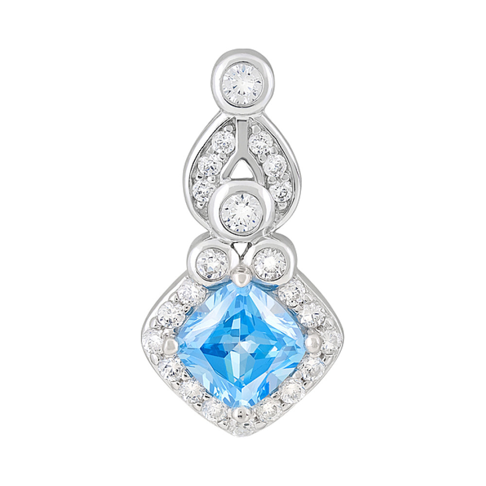 Серебряная подвеска с фианитами № 127719