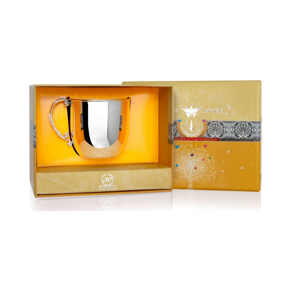 Серебряная детская кружка