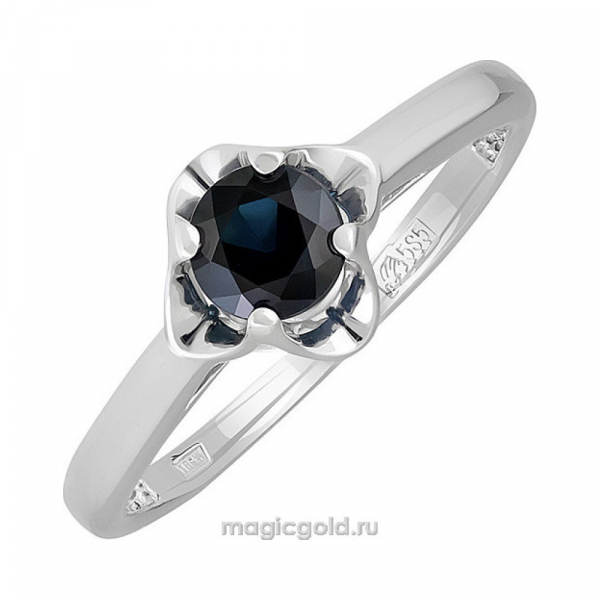 Золотое кольцо с сапфиром № 140548