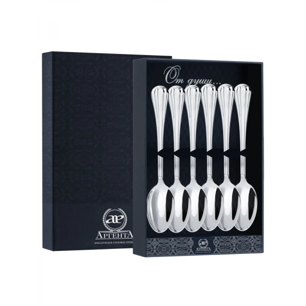 Набор чайных ложек \&quot;Меридиан\&quot; (Серебро 925)