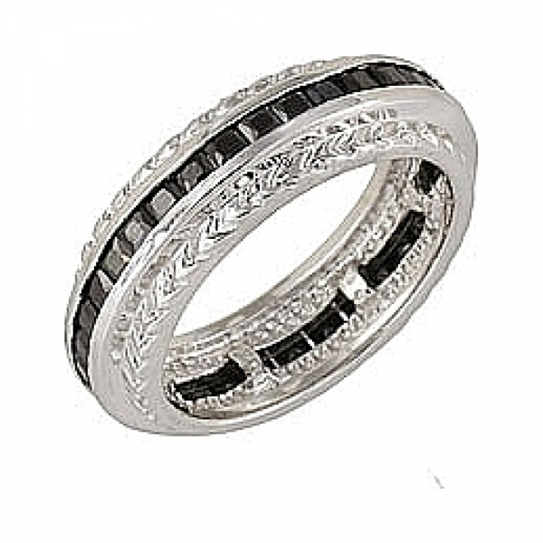 Серебряное кольцо с фианитом № 68384