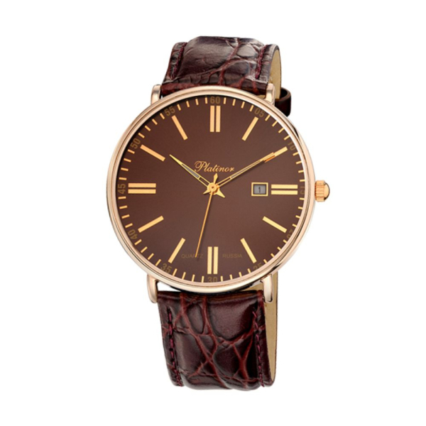 Мужские золотые часы Platinor «Амур»