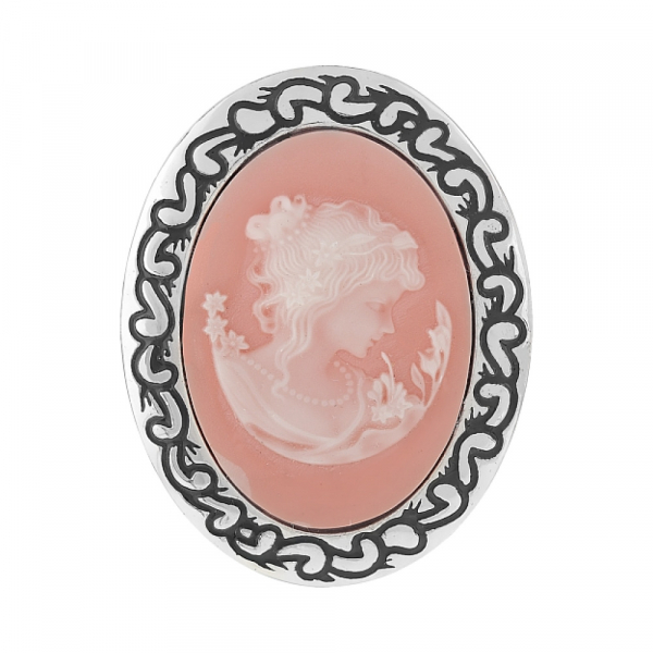 Брошь-подвеска с карбоном № 108431