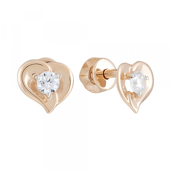 Серьга с фианитами № 127591