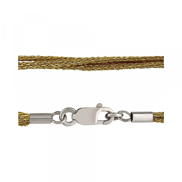 Шнурок металлический золотой № 96813