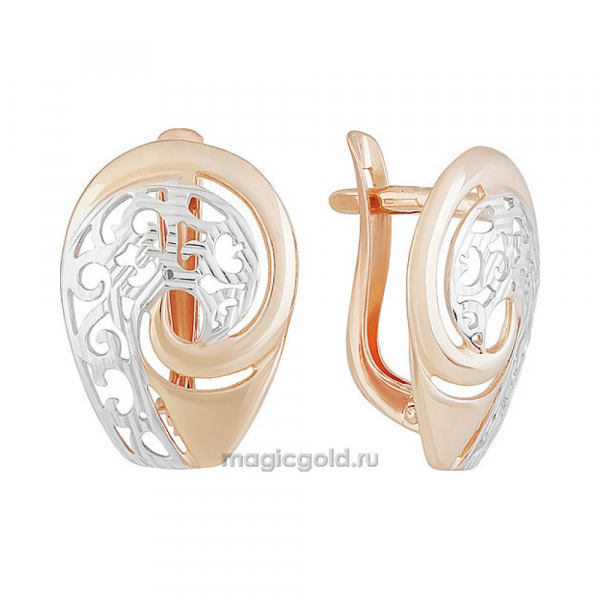 Золотые серьги  б\к № 159835