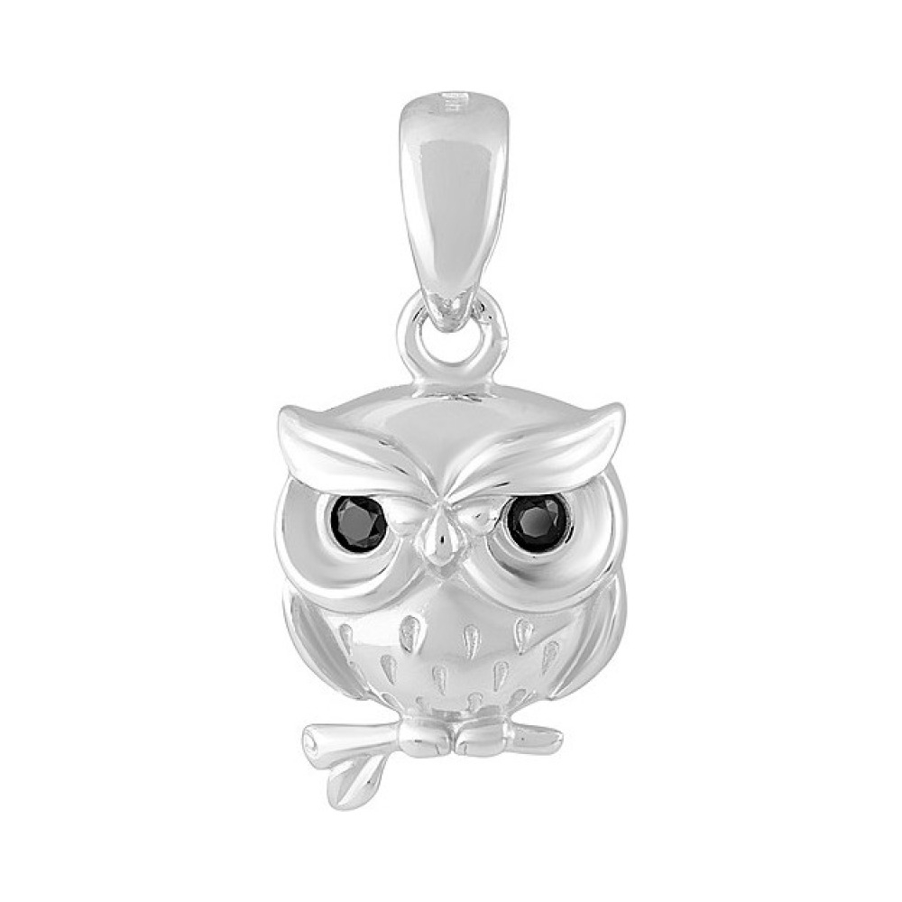 Серебряная подвеска с фианитом № 128675