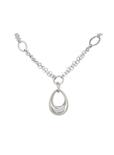 Серебряное колье без камня № 106717